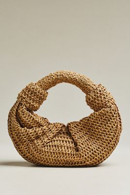 SIMONMILLER Lopsy Raffia Bag