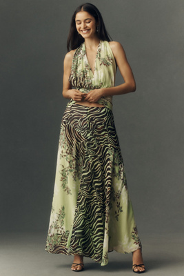 Muma World Lyla Maxi Skirt In Green