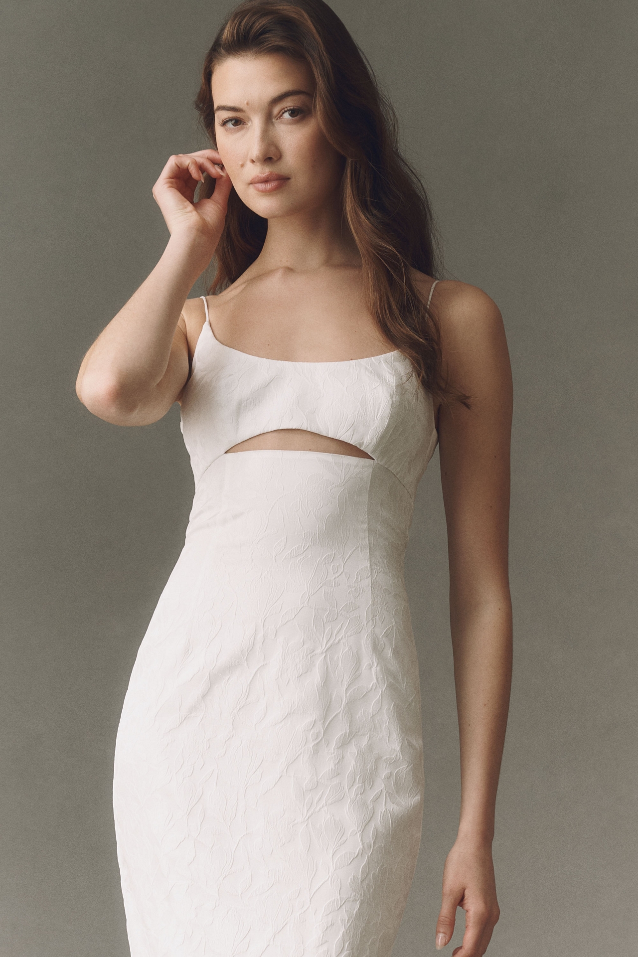 SAU LEE Contance Jaquard Maxi Dress