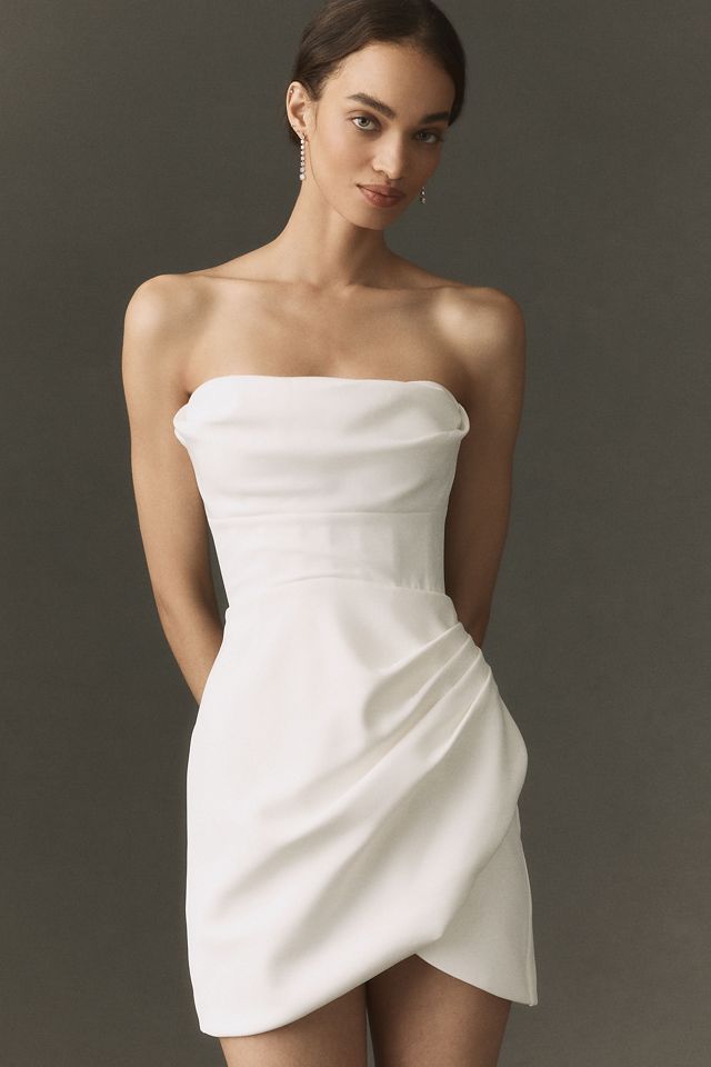 SAU LEE Thea Crepe Mini Dress #3
