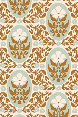 Diana Pereira Studio Damask Cheer Floral Wallpaper