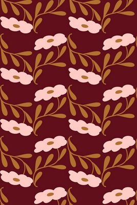 Diana Pereira Studio Meadow Breeze Floral Pattern Wallpaper