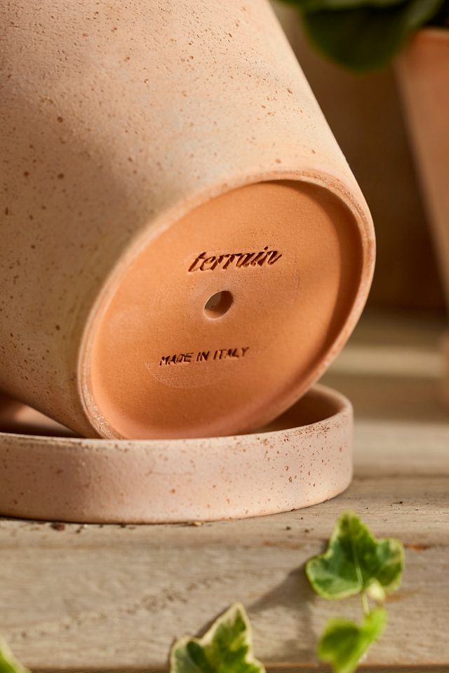 Classic Galestro Pot + Saucer Set | Terrain