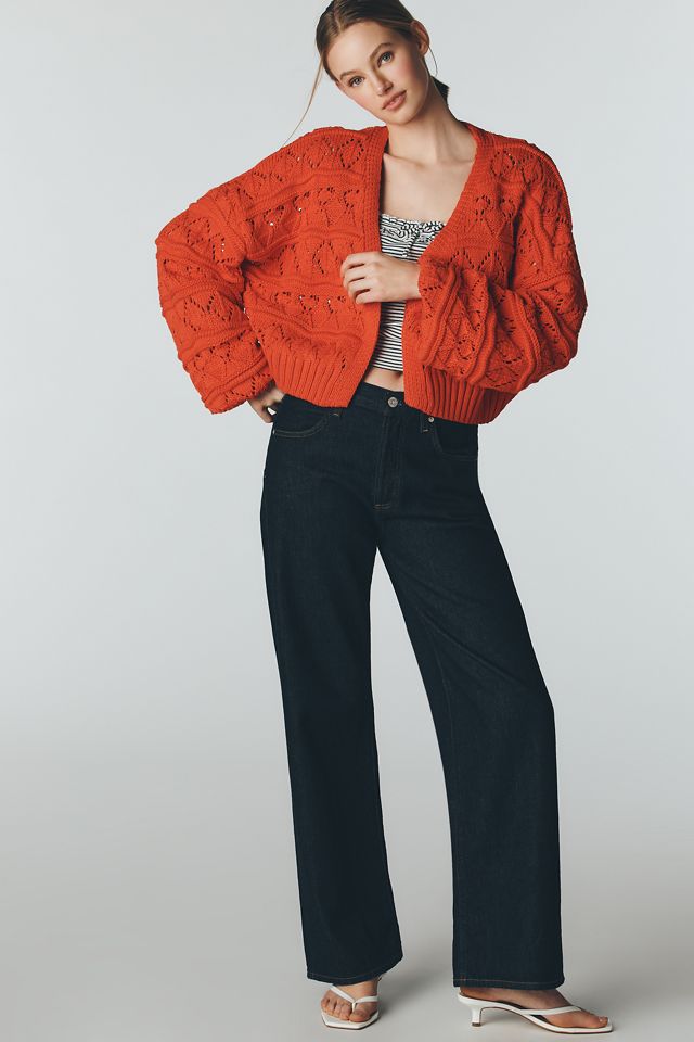 Maeve Chunky Tape Yarn Cardigan Sweater | Anthropologie