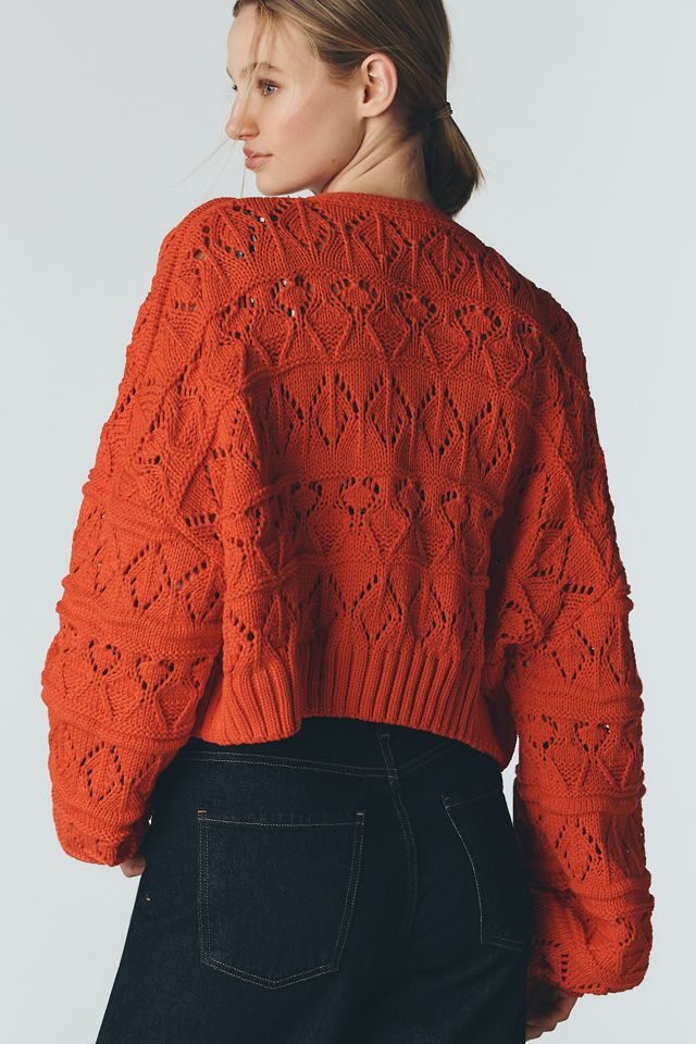 Maeve Chunky Tape Yarn Cardigan Sweater | Anthropologie