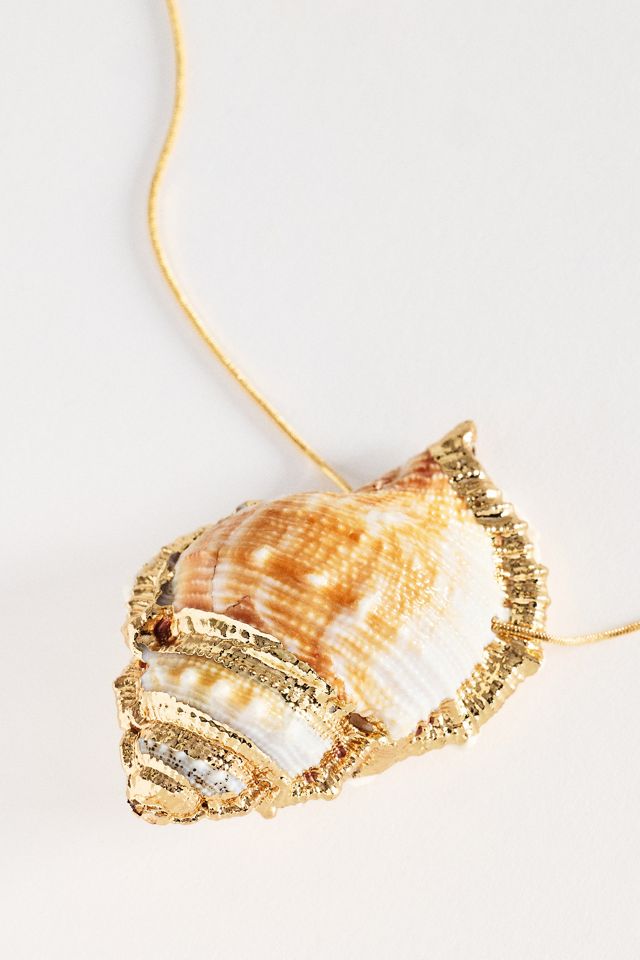 Large Shell Pendant Necklace #2