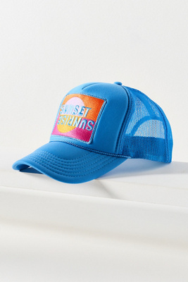 Friday Feelin Sunset Trucker Hat | Anthropologie