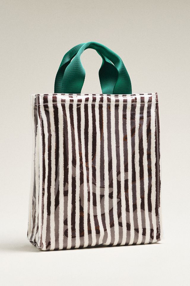 Coated Terry North South Small Tote #1