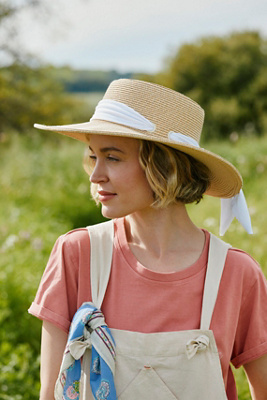 Wide Brim Boater Hat