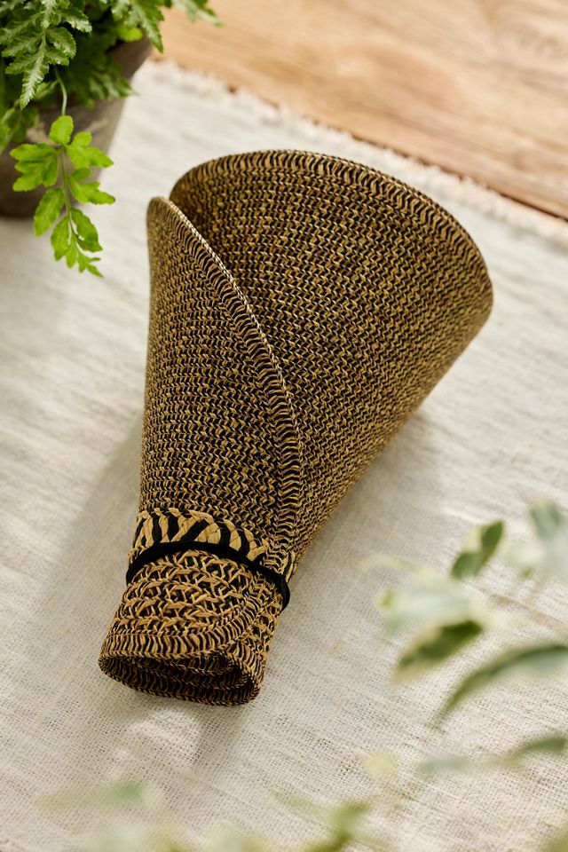 Wide Brim Woven Sun Visor #2