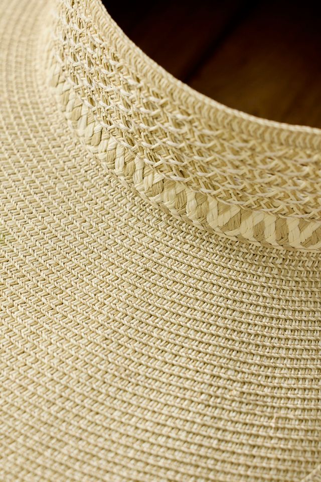 Wide Brim Woven Sun Visor #1