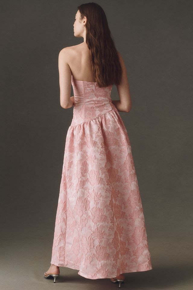 Elliatt Marlene Asymmetric Strapless Maxi Dress #1