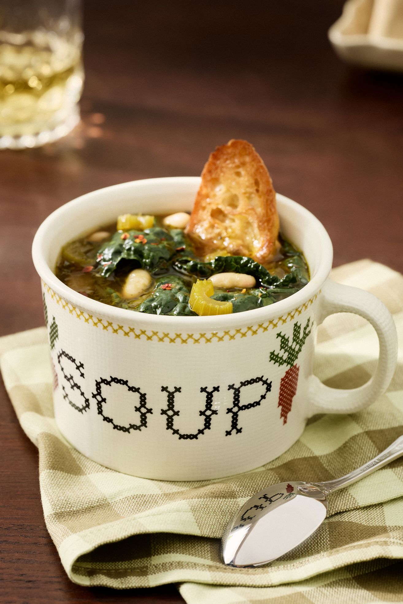 Harmonie Stoneware Soup Mug - Ivory, One Size