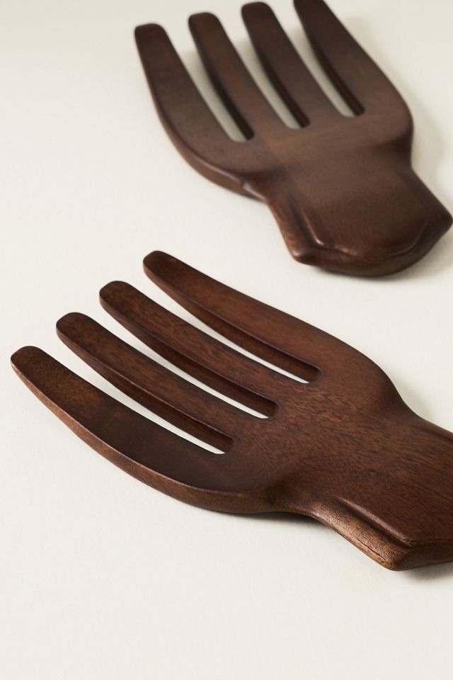 Romie Acacia Wood Salad Hands #2