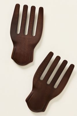 Romie Acacia Wood Salad Hands