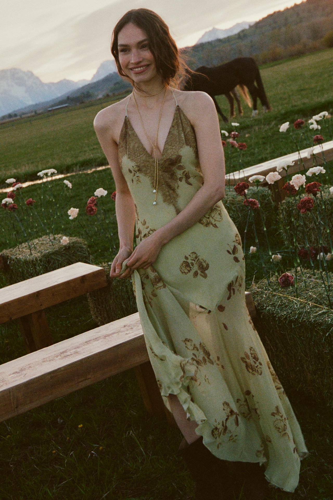 De La Vali Cielo Midaxi Midi Dress