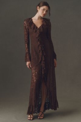 anthropologie lace maxi night dress By Anthropologie Lace Maxi Night Dress