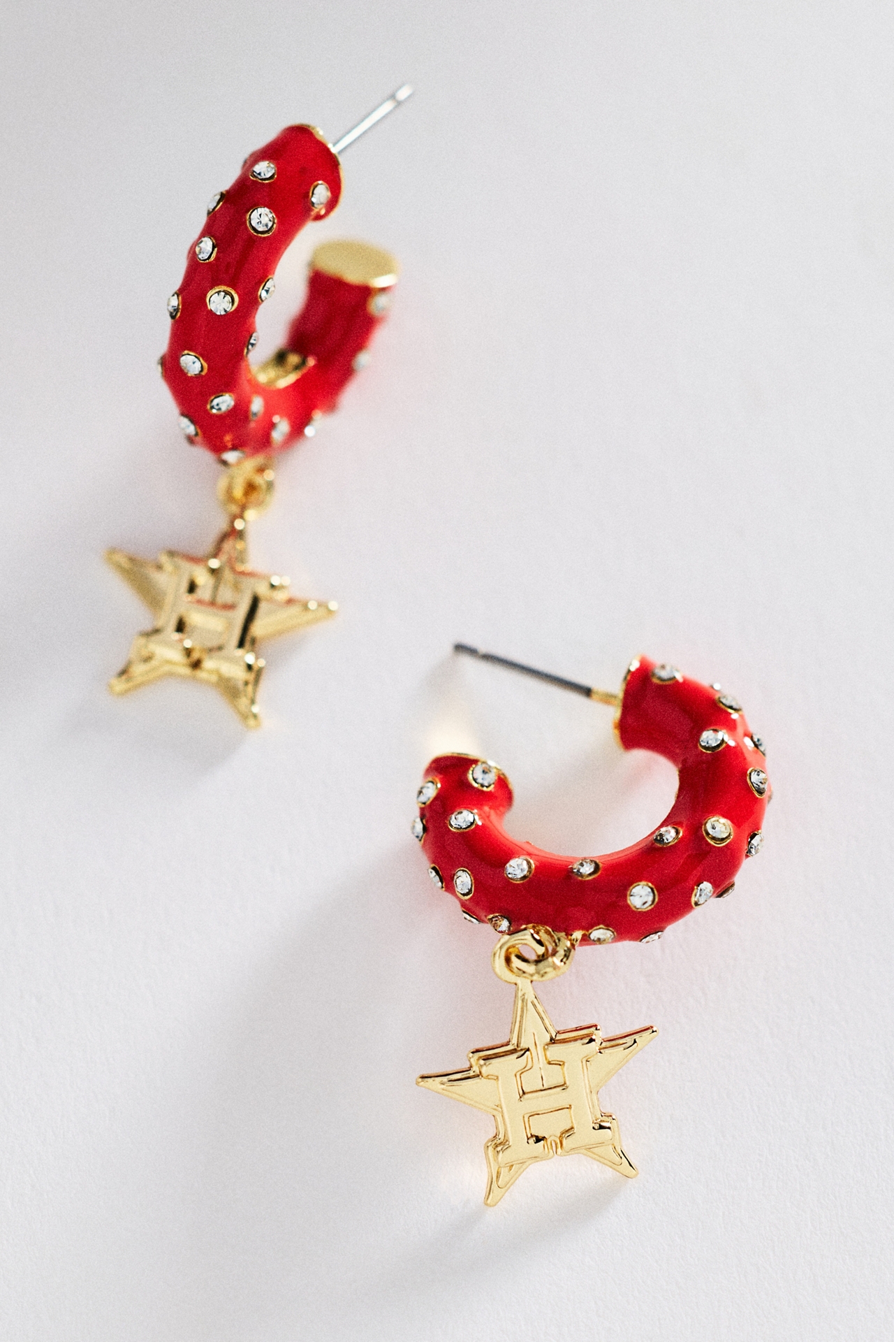 BaubleBar MLB Enamel Hoop Earrings