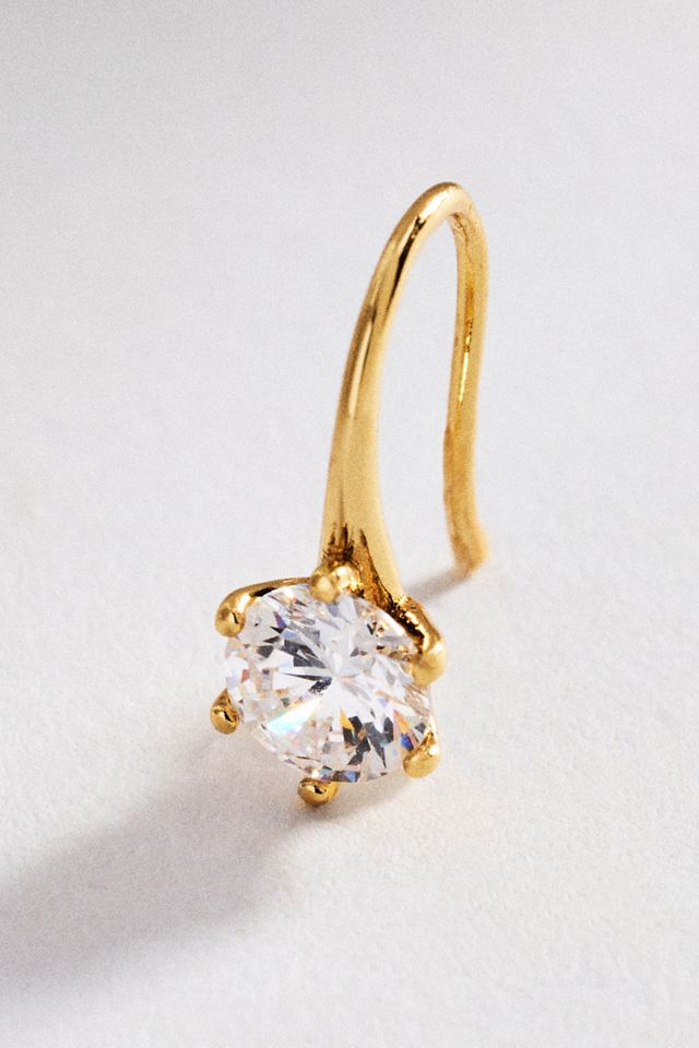 By Anthropologie Crystal French Hook Earrings #1