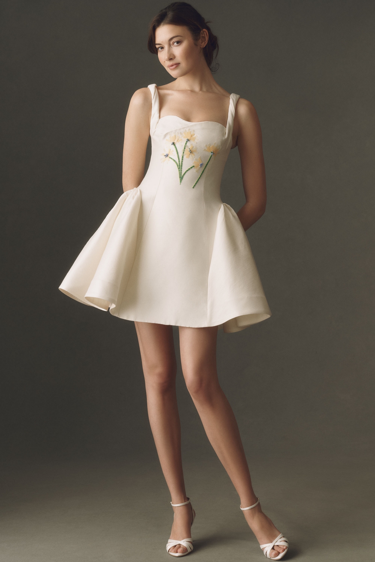 LEO LIN Ariel Embellsihed Mini Dress