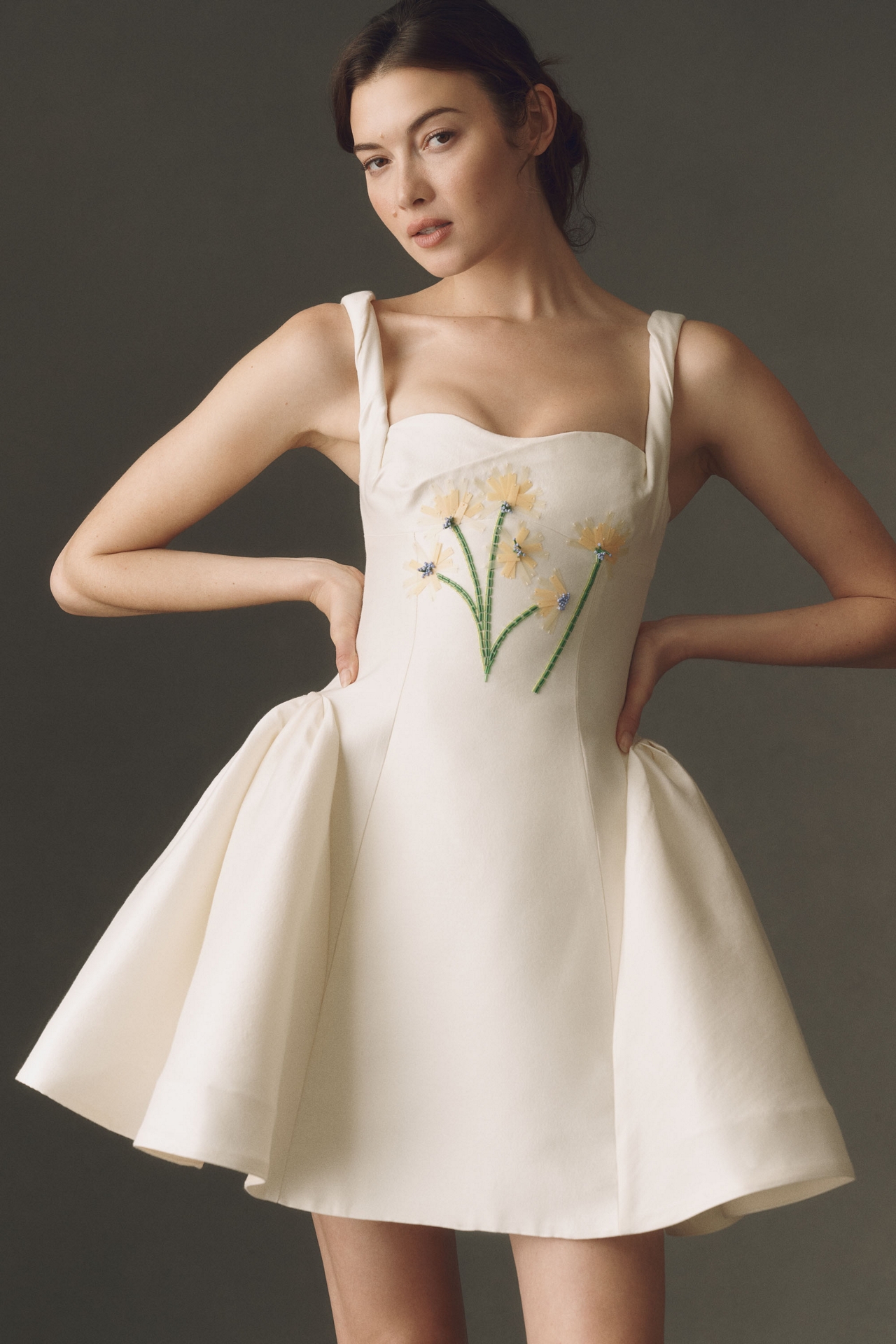 LEO LIN Ariel Embellsihed Mini Dress