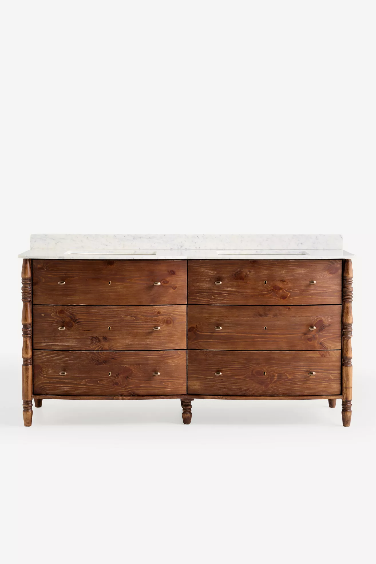 Spindle Double Bathroom Vanity - thumbnail 4