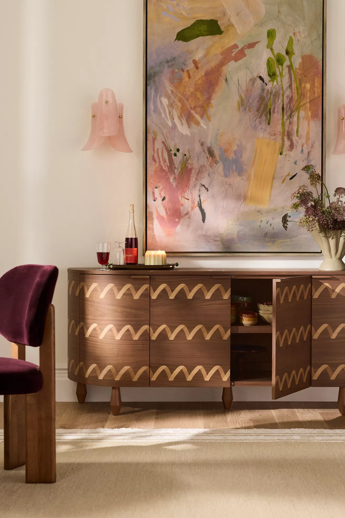 Grove Marquetry Wood Buffet