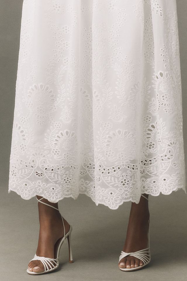 BHLDN Bustier Eyelet Midi Dress #3