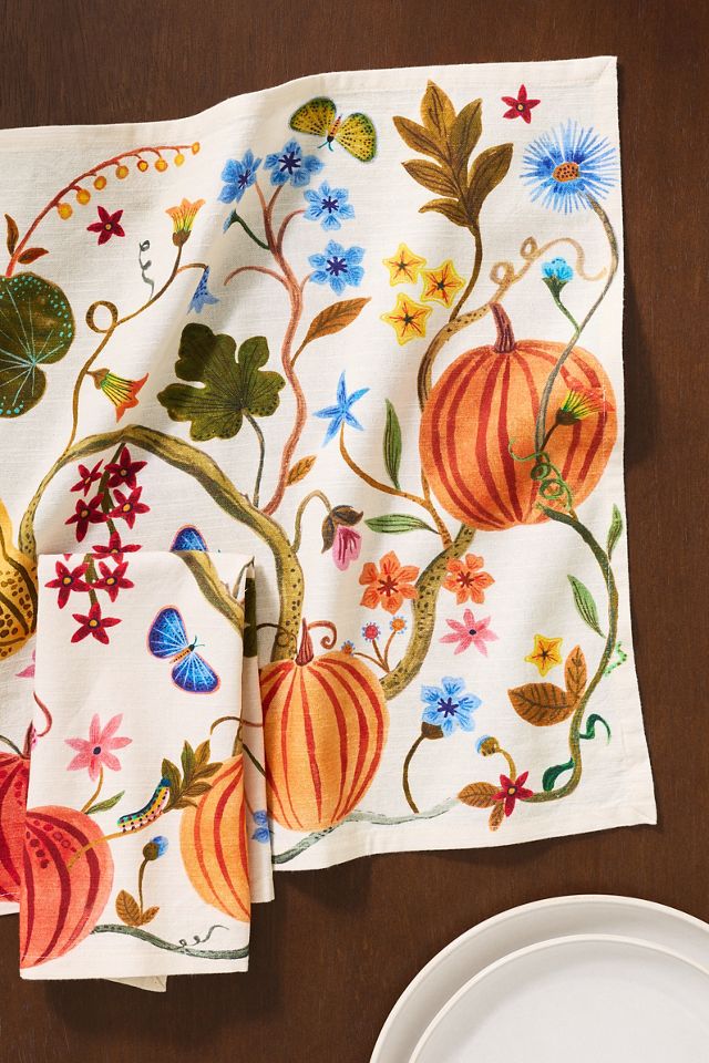 Pumpkins On The Vine Napkins, Set of 2 #1