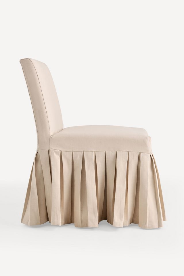 Layla Banquette Chair Ruffle Slipcover #3