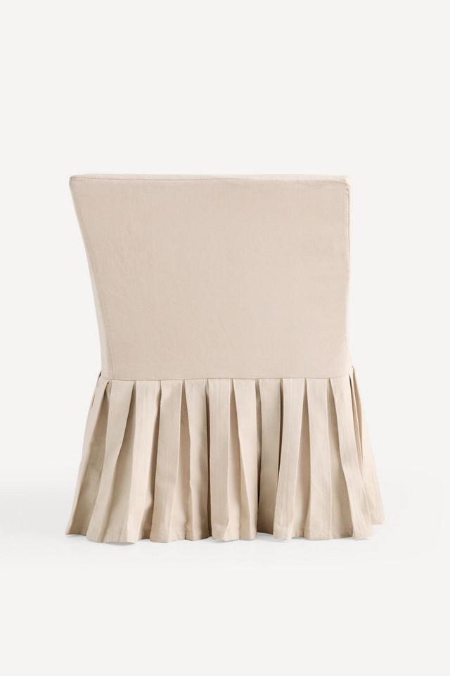 Layla Banquette Corner Chair Ruffle Slipcover #3