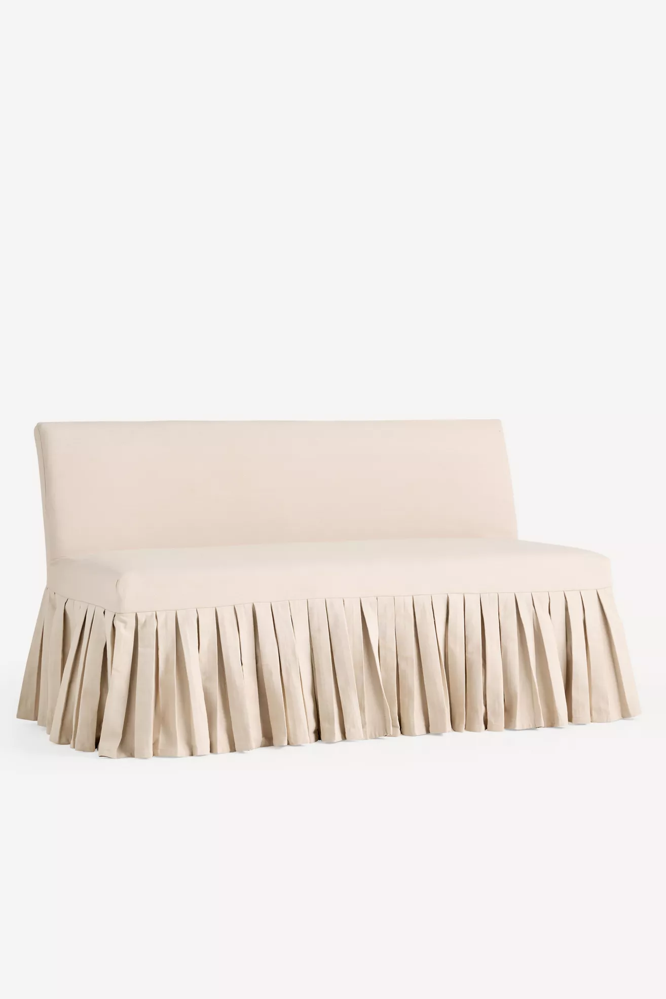 Layla Banquette Bench Ruffle Slipcover - thumbnail 2