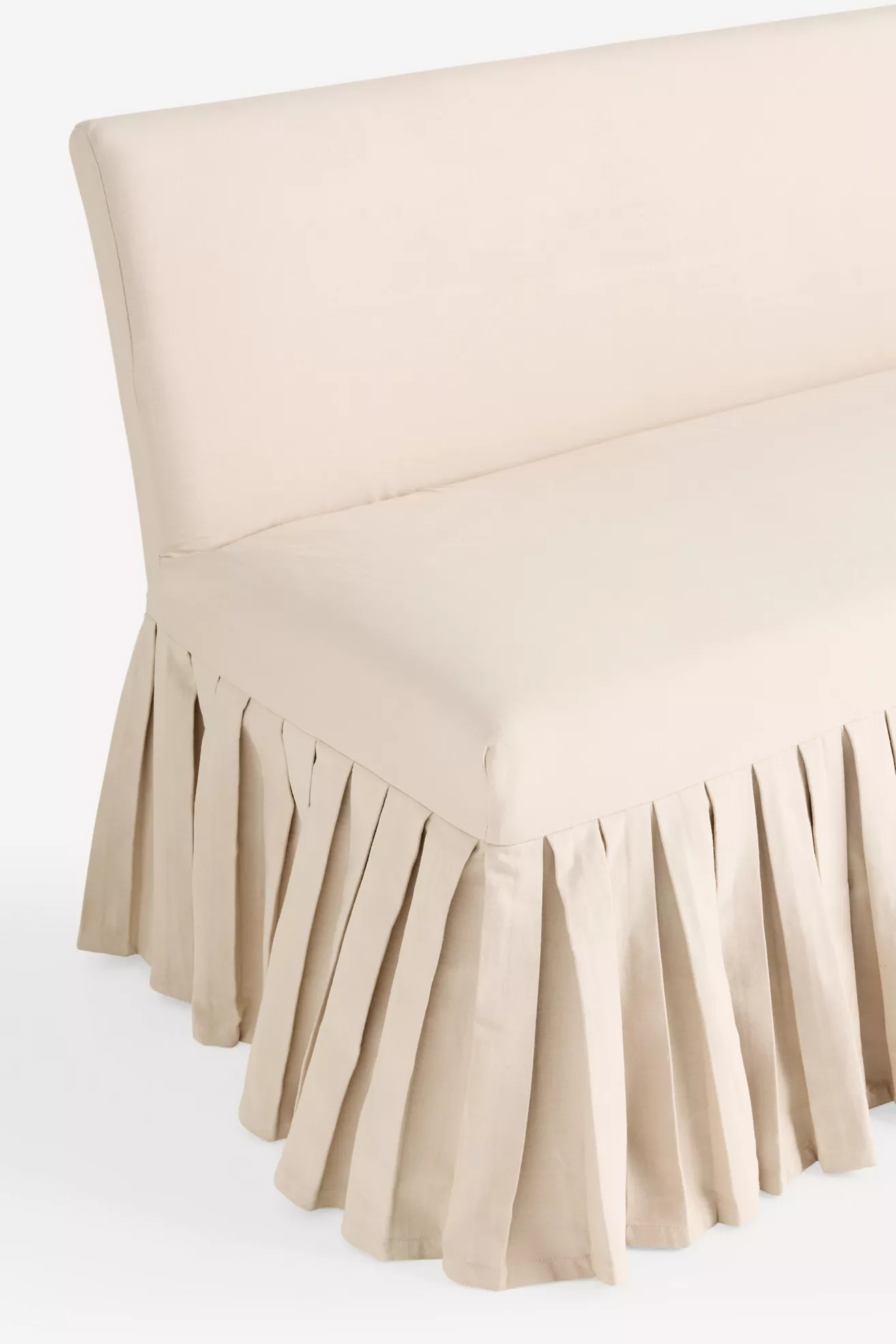 Layla Banquette Bench Ruffle Slipcover - thumbnail 3