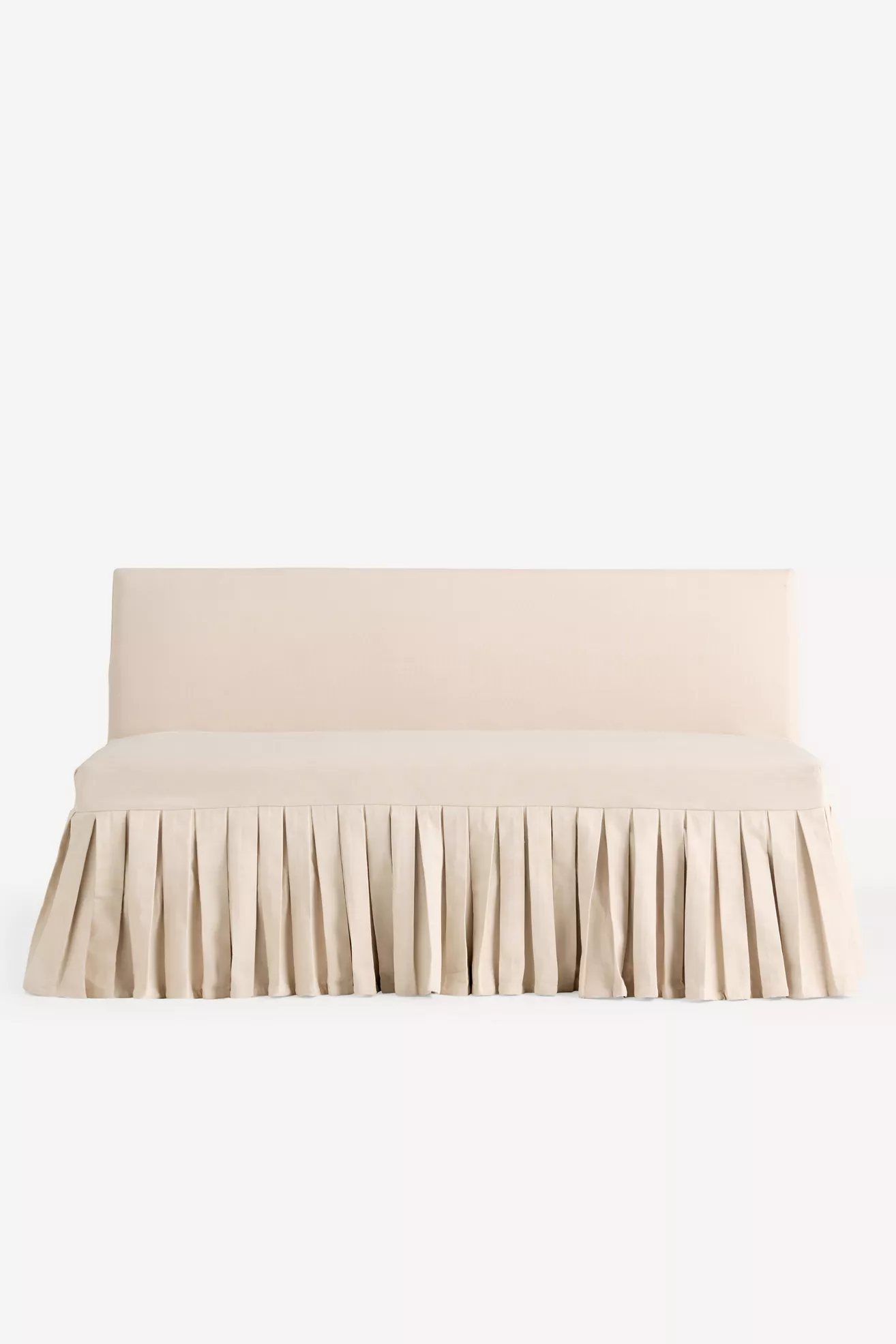 Layla Banquette Bench Ruffle Slipcover