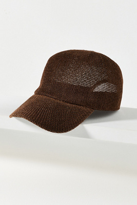 Wyeth Mesh Packable Baseball Cap In Brown