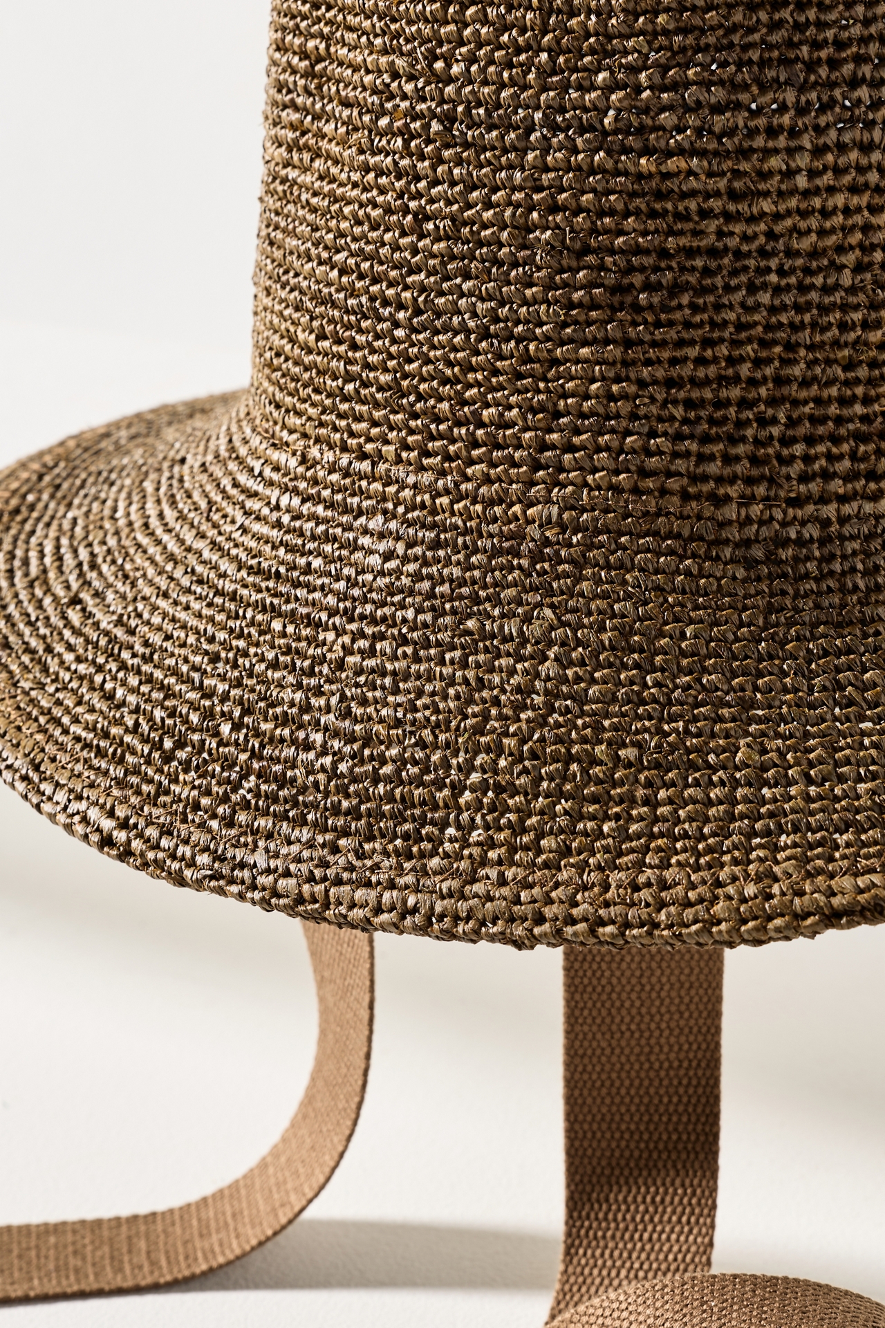 Wyeth Raffia Crochet Ties Bucket Hat