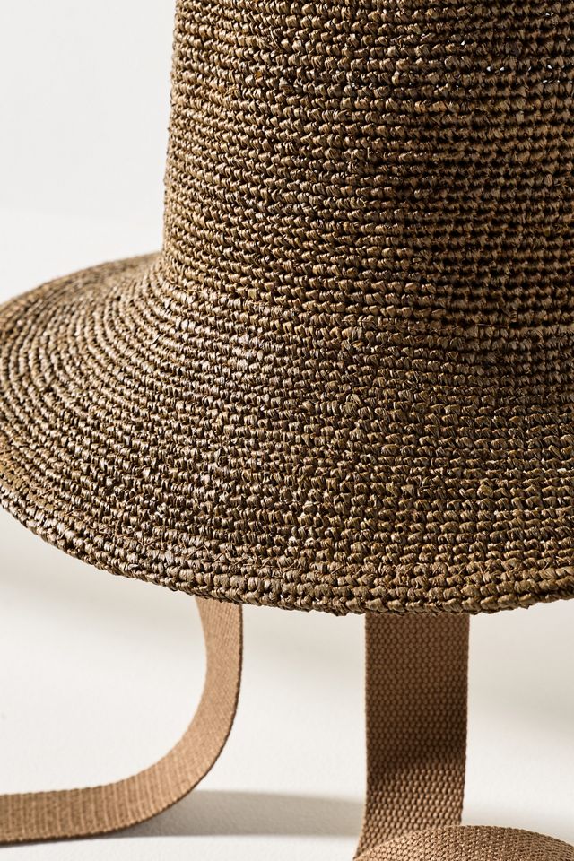 Wyeth Raffia Crochet Ties Bucket Hat #2