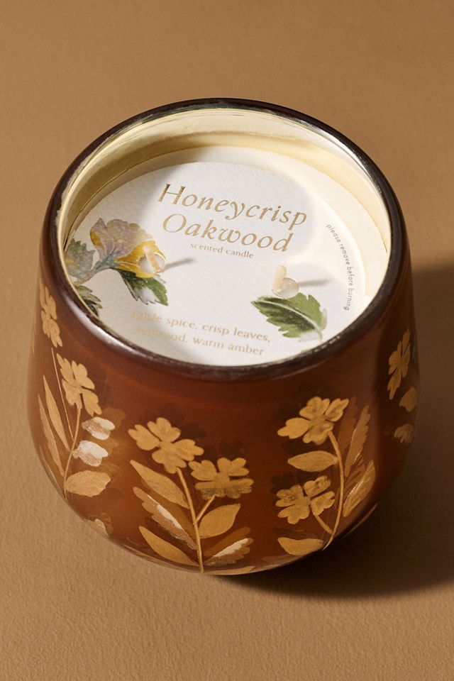 Fallen Leaves Honeycrisp & Oakwood Glass Candle #2