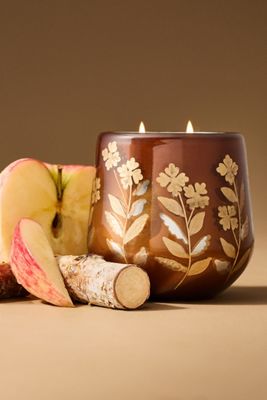 Fallen Leaves Honeycrisp & Oakwood Glass Candle