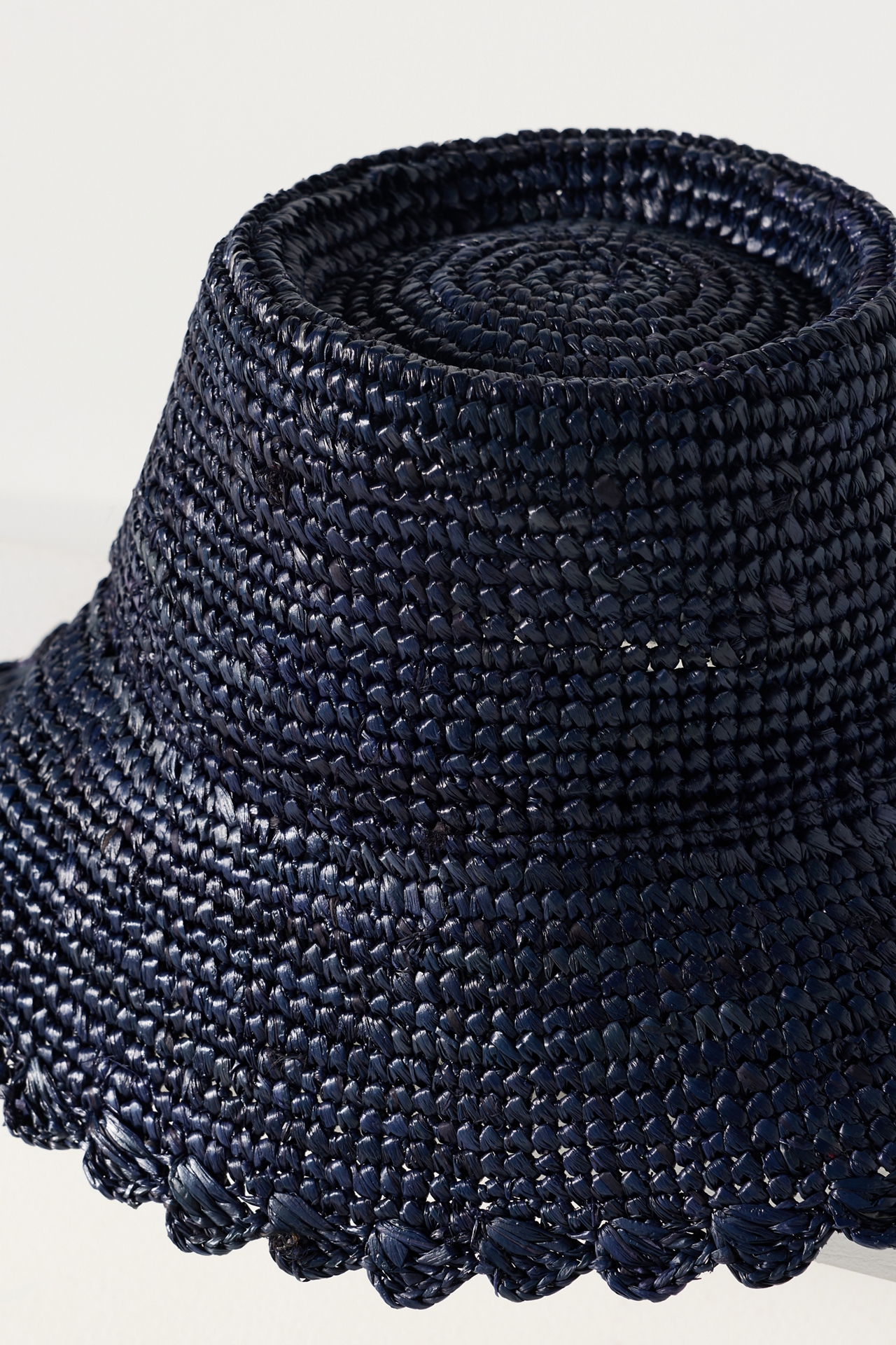 Wyeth Scalloped Straw Bucket Hat