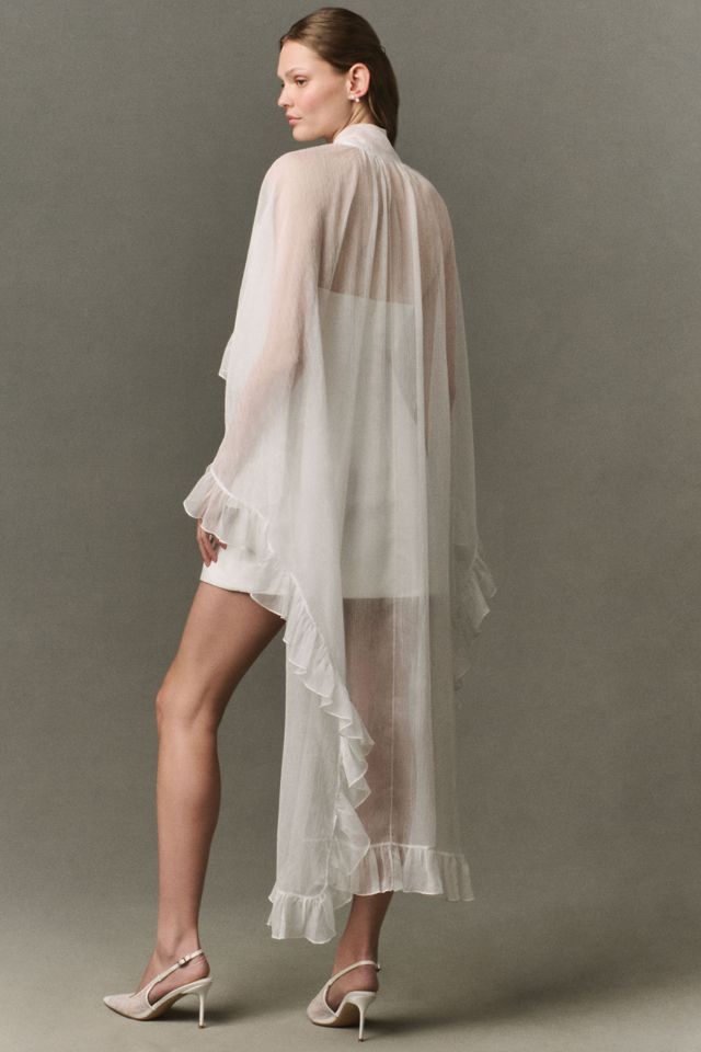 Mare Mare High-Low Ruffle Cape #2