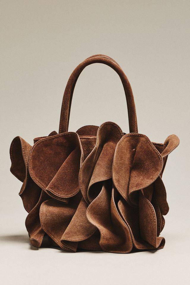 Farm Rio Suede Flower Handbag #1