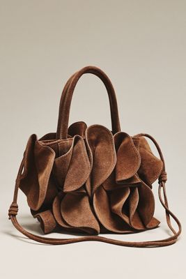Farm Rio Suede Flower Handbag