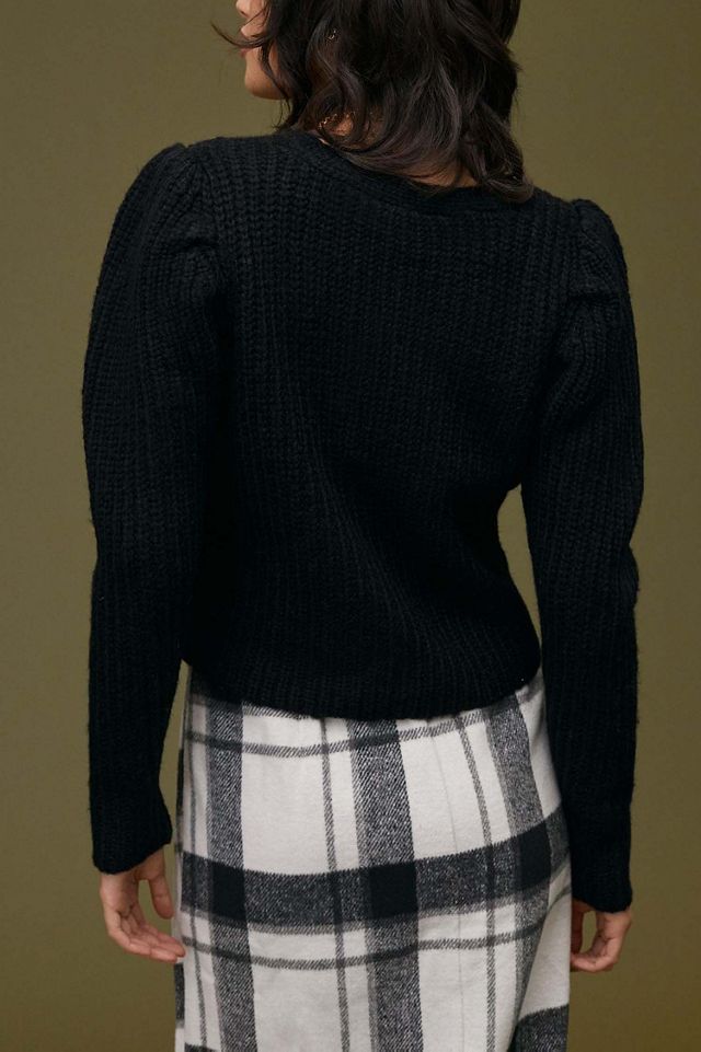 Current Air Puff-Sleeved Cardigan #3