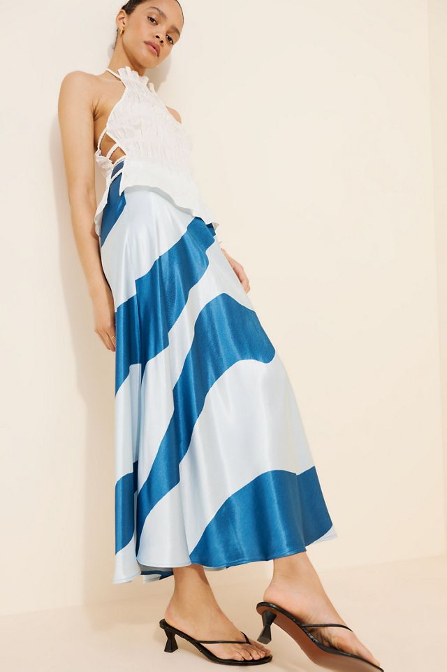 Silky Waves Maxi Skirt #2