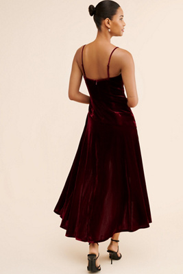 bardot brooklyn velour midi dress Brooklyn Velour Midi Dress
