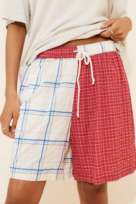 Celandine Patchwork Drawstring Shorts
