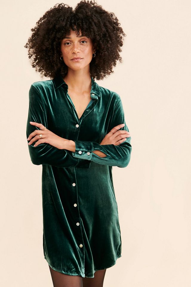 knee length dresses for ladies Faherty Utility Mini Shirtdress main image 0