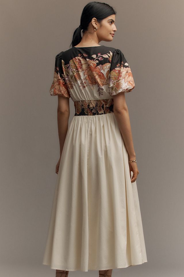 The @heynasreen Katerina Button-Front Dress | Anthropologie