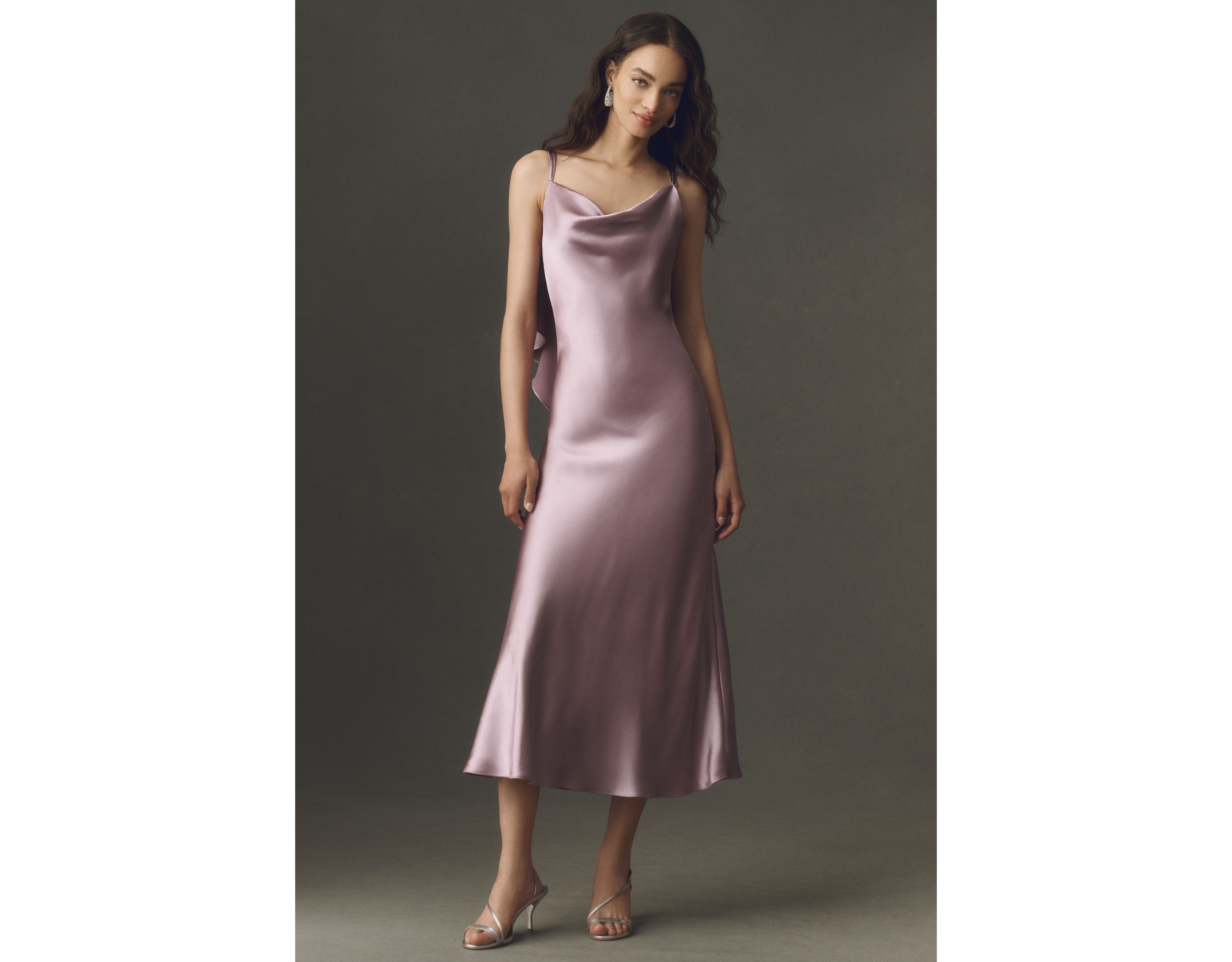 BHLDN Blair Cowl-Neck Slip Maxi Dress